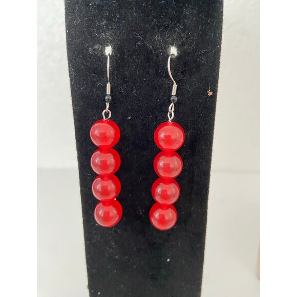 Carnelian agate earrings - Picture 1 of 4